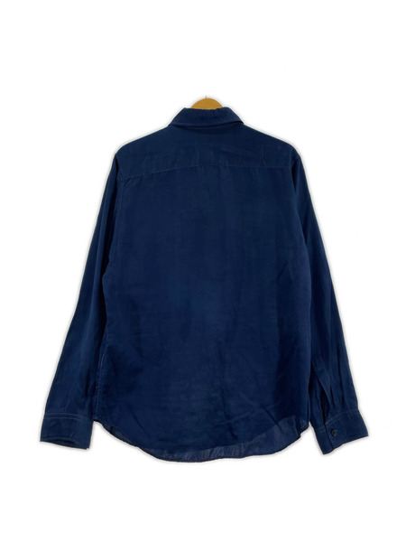 Y's 長袖シャツ シルク シャツ 2 ブルー