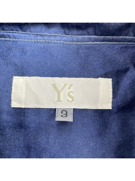 Y's 長袖シャツ シルク シャツ 2 ブルー