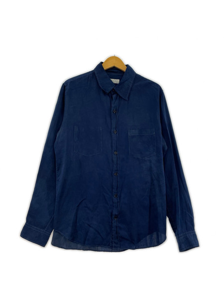 Y's 長袖シャツ シルク シャツ 2 ブルー