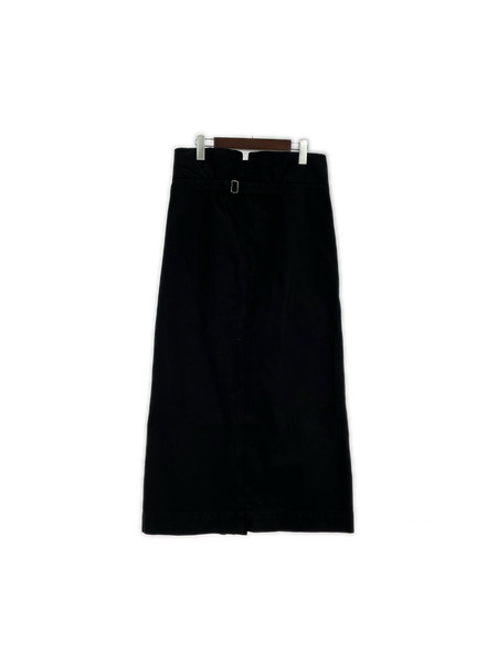 LEMAIRE JINGHI SAS フロントジップスカート  36 黒