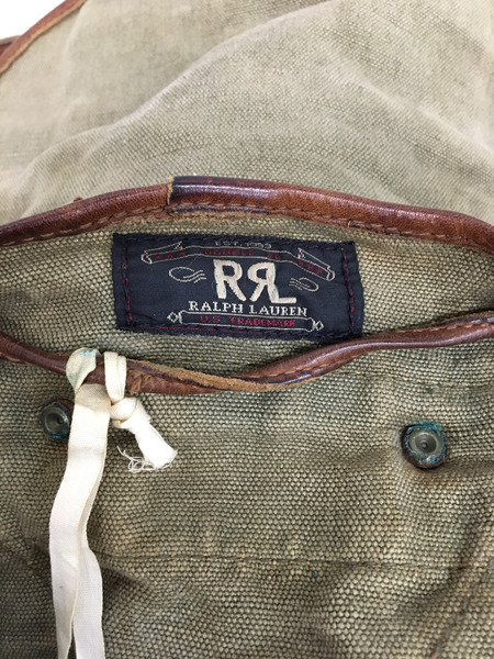 RRL リュックサック・バックパック 90s 三つ星タグ キャンバス×レザー リュック