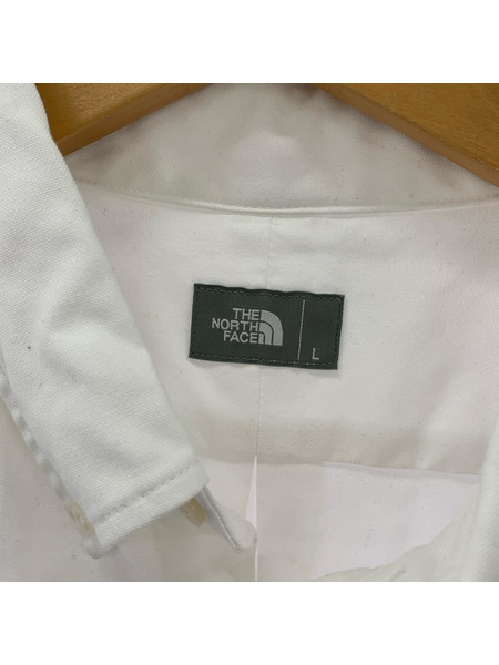 THE NORTH FACE 長袖シャツ ロングスリーブハーフドームシャツ 白 (L) NR12450