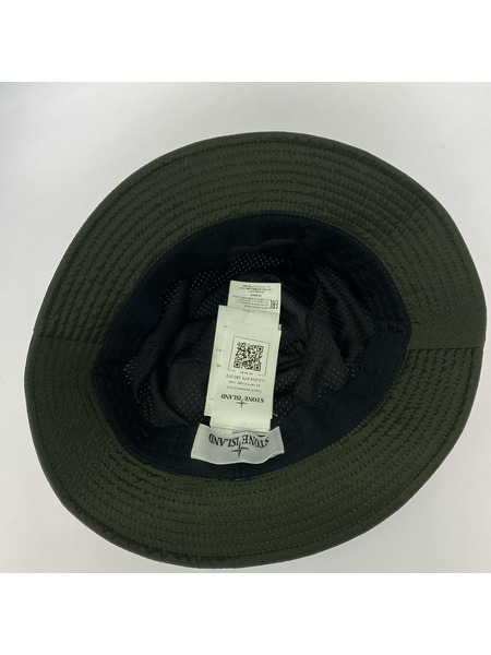 STONE ISLAND ハット バケットハット 緑 (XL)[値下]