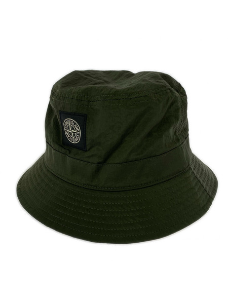 STONE ISLAND ハット バケットハット 緑 (XL)[値下]