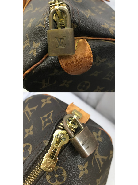 LV キーポル45 モノグラム  ヨゴレ・タブちぎれ・イニシャル入り ハンドバッグ