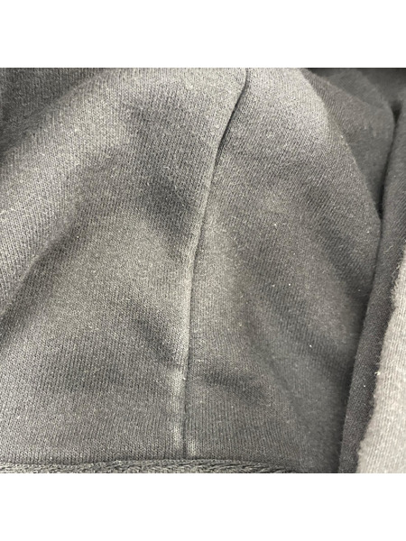 STUSSY パーカー ロゴプリントパーカー 黒 S