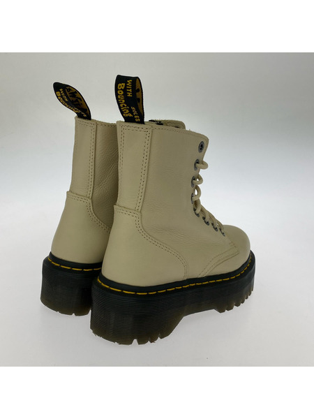 Dr.Martens ブーツ jadon Ⅲ アイボリー レザー8ホールシューズ (EU37)