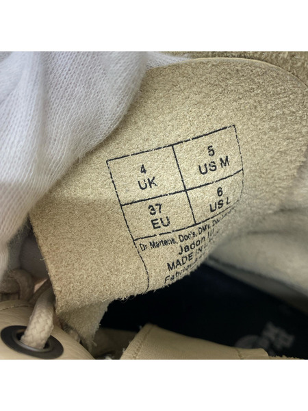 Dr.Martens ブーツ jadon Ⅲ アイボリー レザー8ホールシューズ (EU37)