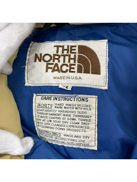 THE NORTH FACE ダウンジャケット 80s 茶タグ USA製 M BEG