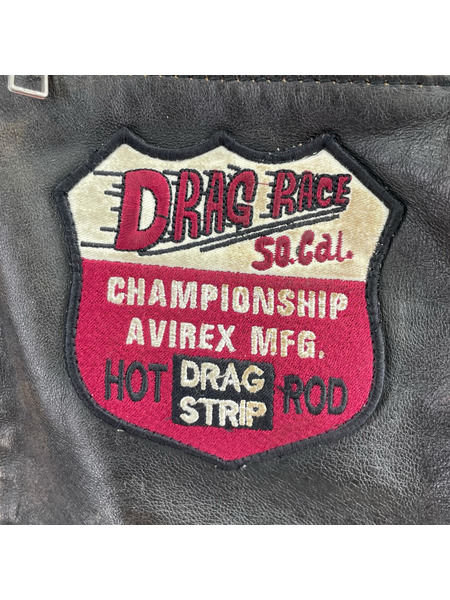 AVIREX レザージャケット AGED STAND SINGLE RIDERS
