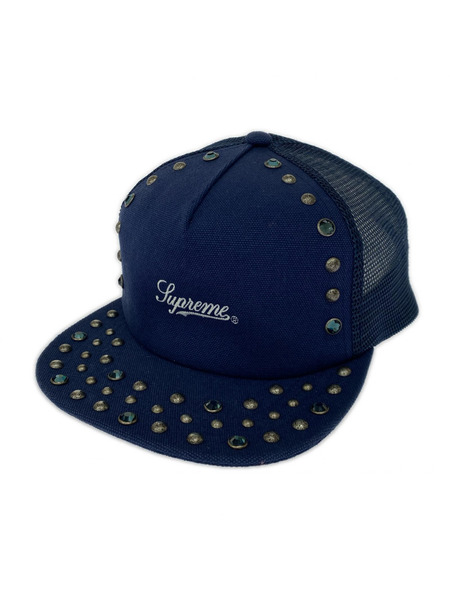 Supreme×B.B.Simon 25AW Studded Mesh Back 5Panel 紺