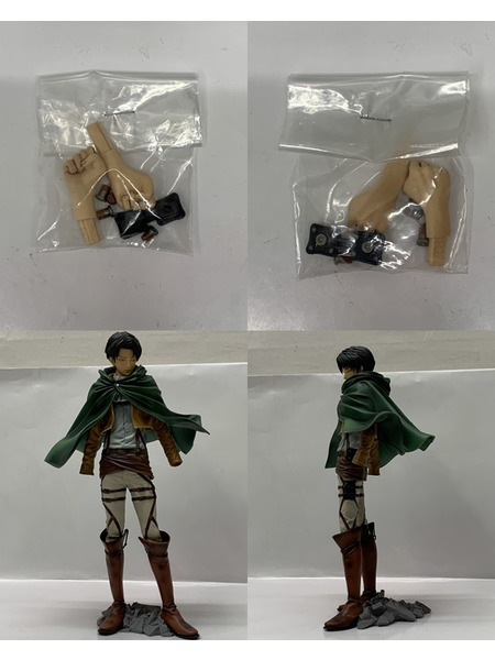 進撃の巨人 MSP リヴァイ＆立体機動装置 ver.MSP セット 開封品 ダメージあり MASTER STARS PIECE 調査兵団 リヴァイ兵長[値下]