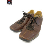 PRADA SPORTS/レザースニーカー/ブラウン/　6 1/2[値下]