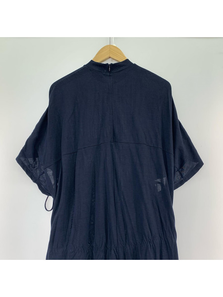 CLANE 半袖ワンピース 半袖ワンピース ネイビー