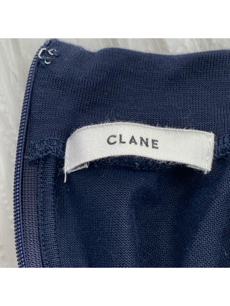 CLANE 半袖ワンピース 半袖ワンピース ネイビー