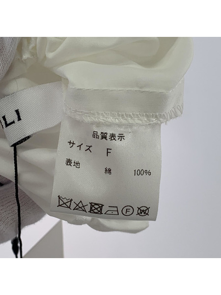 OBLI ショートブラウス ホワイト