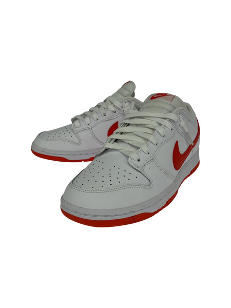 NIKE スニーカー DUNK LOW RETRO ホワイト×オレンジ 27.5