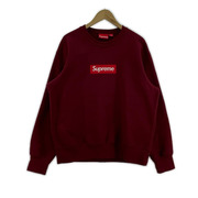 Supreme Box Logo Crewneck Cardinal ボックスロゴスウェット S ボルドー