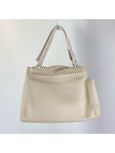 FURLA ハンドバッグ レザーバッグ 白