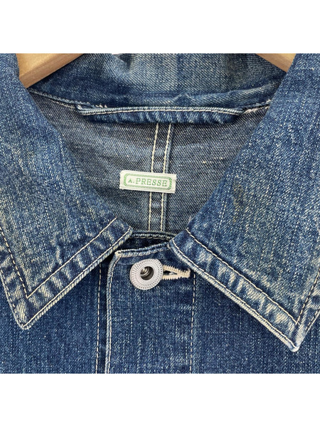 A PRESSE 23ss Denim Coverall Jacket2 インディゴ 23SAP-01-16M