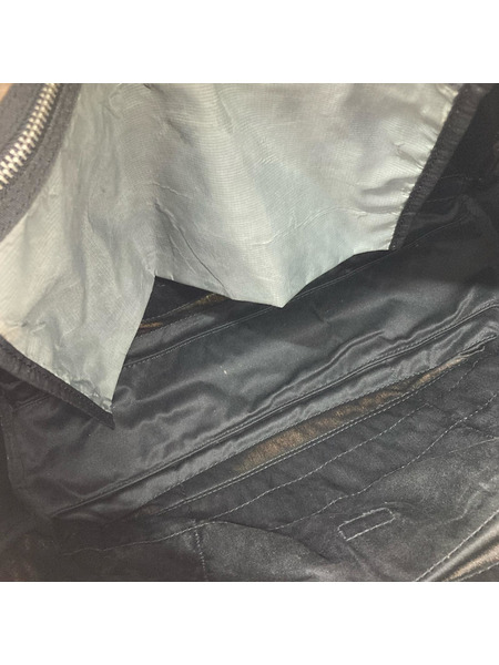 DIESEL ショルダーバッグ 異素材ブリーフケース 黒/茶[値下]