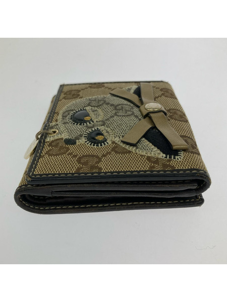 コンパクトウォレット GUCCI GGキャンバス チワワ 財布