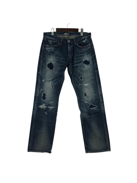 デニム・ジーンズ ETERNAL ダメージデニムパンツ 34[値下]
