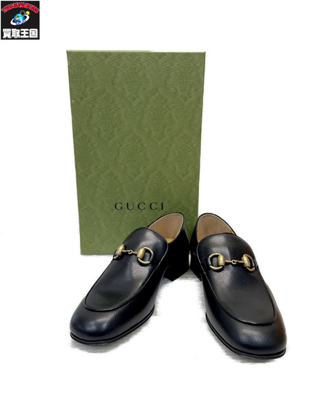 GUCCI ヨルダーン ホースビット ローファー BLK 22.5cm相当 レディース 靴