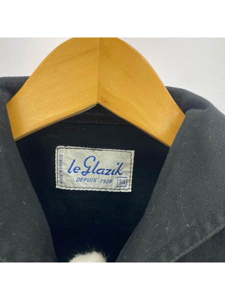 LE GLAZIK ジャケット コットン カバーオール ネイビー (34)[値下]