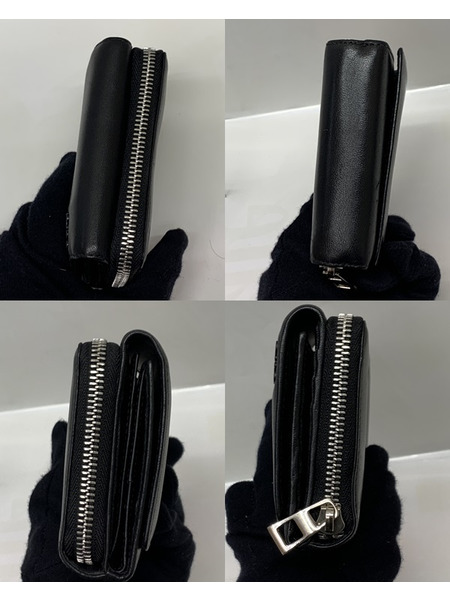 LOEWE アナグラム 3つ折り財布 BLK 本体のみ ロエベ コンパクトウォレット 財布 BILETRO PEQUENO NEGRO