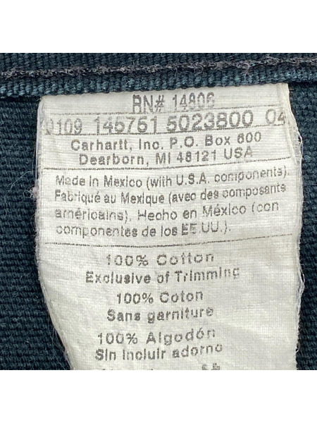 Carhartt パンツ 00s mexico製 ダブルニーパンツ W32 BLK