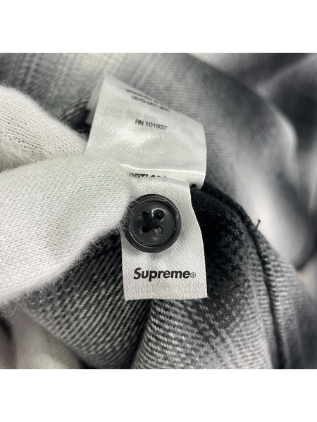 Supreme 長袖シャツ Shadow Plaid Flannel Zip UpShirt M