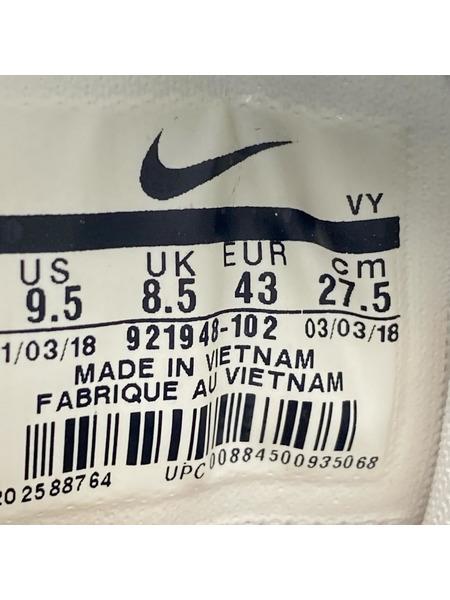 NIKE スニーカー AIR MORE UPTEMPO 96 白/赤 27.5cm