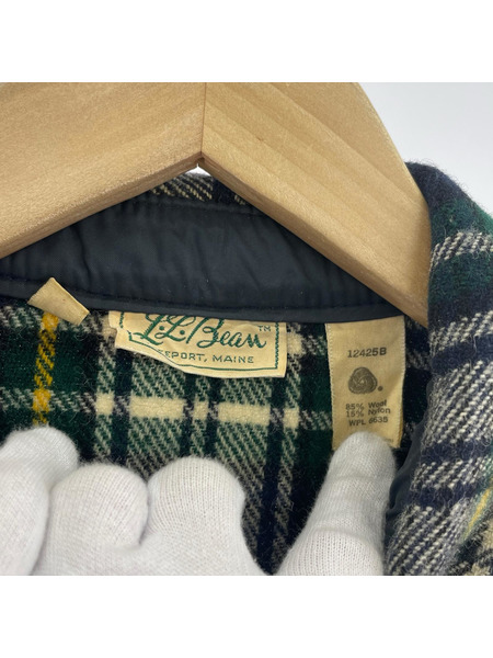 L.L.Bean 長袖シャツ 60s~70s 筆記体タグ チェックシャツプルオーバー (XL)