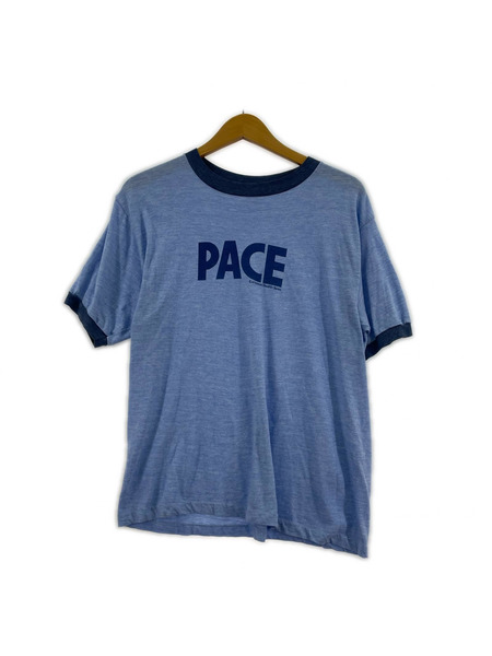 OLD・VINTAGE 半袖Tシャツ・カットソー リンガーカットソー 青