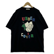 UNDERCOVER×Kamilla Tolno 23AW TEE ROSE ローズプリントTee 5 黒[値下]