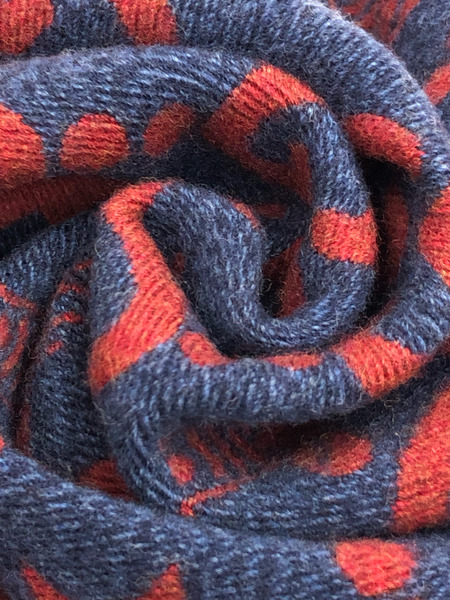GUCCI GGビー柄 ウールシルク マフラー 