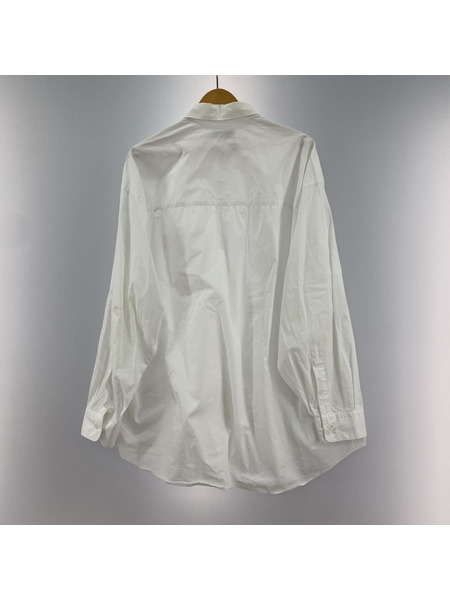 graphpaper Broad L/S Oversized Regular Collar Shirt F 白