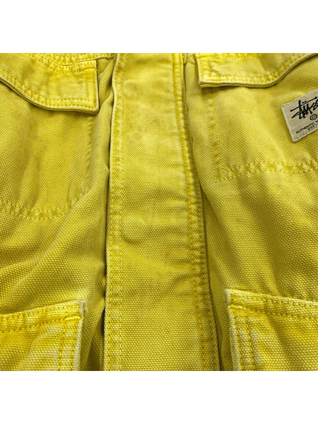 STUSSY ジャケット WORKGEAR/WASHED CANVAS SHOP JACKET/YLW