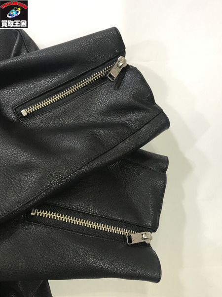 Needles レザージャケット NOMA Faux Leather Riders フェイクレザー ライダース　size4