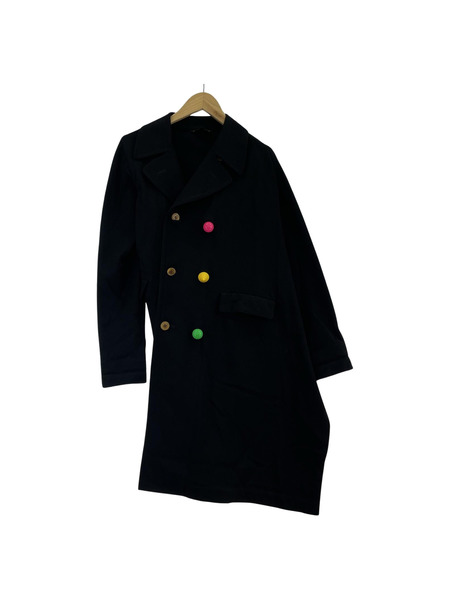 COMME des GARCONS 本ライン カラーボタン 装飾 変形トレンチコート