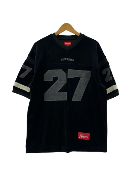 Supreme 半袖Tシャツ・カットソー 19FW Velour Football Jersey 黒