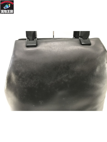 PRADA ハンドバッグ プラスチックハンドル レザー 黒