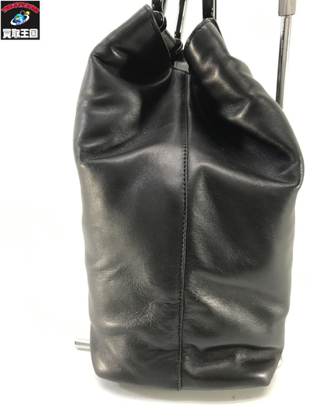 PRADA ハンドバッグ プラスチックハンドル レザー 黒