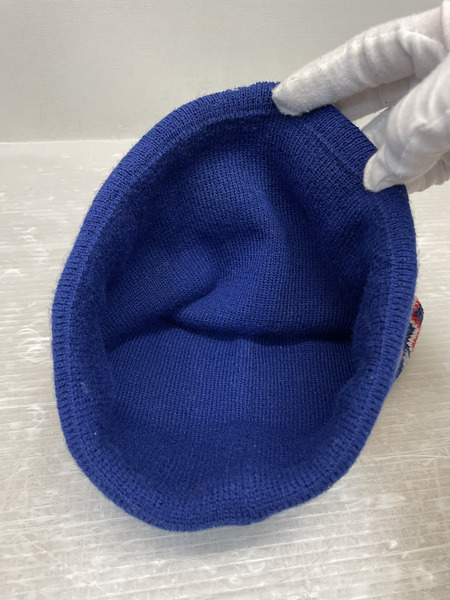 AFB POM POMビーニー ボンボンニット ブルー