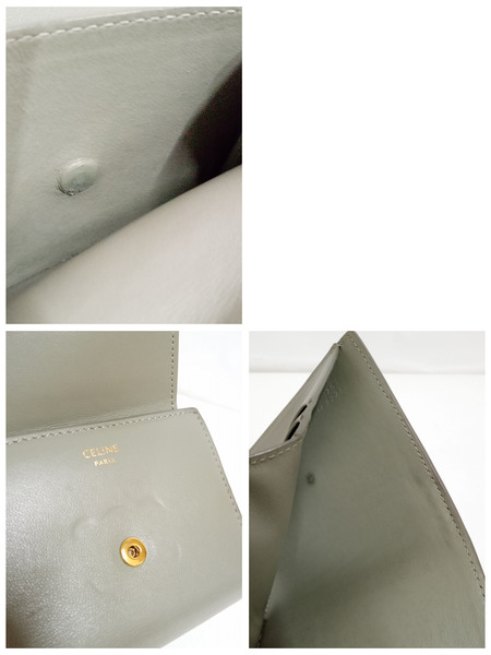 コンパクトウォレット CELINE/トリオンフ/三つ折りコンパクトウォレット