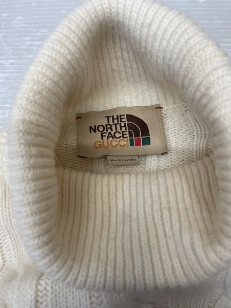 【新品未使用】TIEYOURTIE モックネック　ニット　タグ付き　ベージュ　L 新品未使用】TIEYOURTIE モックネック ニット タグ付き ベージュ