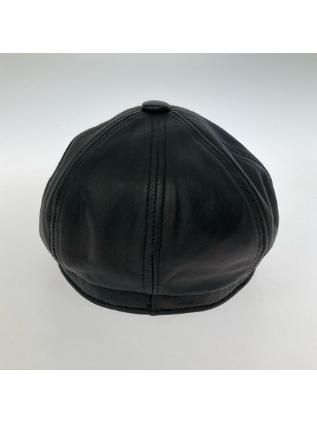 NEW YORK HAT キャスケット・ハンチング レザーキャスケット 黒 XL