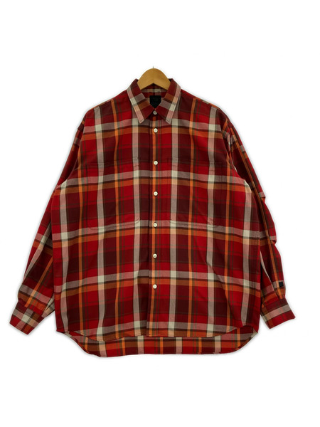 DAIWA PIER39 長袖シャツ TECH WORK SHIRTS FLANNEL PLAIDS (S)