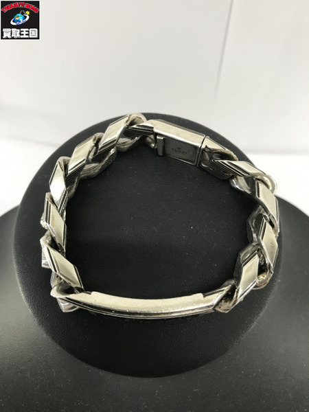 アクセサリー SV925 チェーン GUCCIロゴプレート ブレスレット